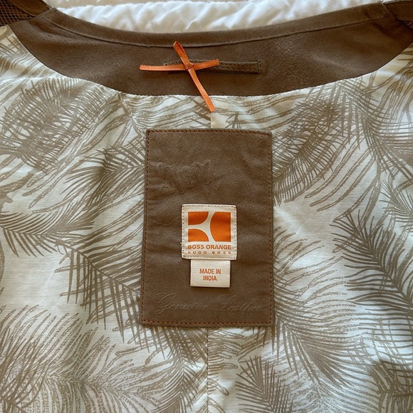 Hugo Boss Orange Suede Jacket sz 6 - Picture 3 of 4